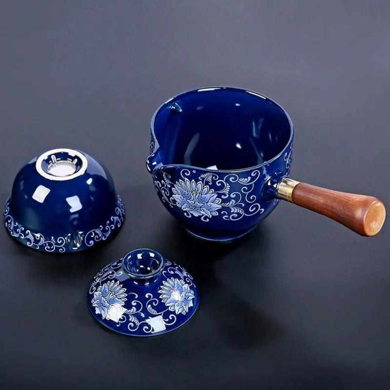 Rynx | Traditional Harmony Ceramic Rotating Teapot