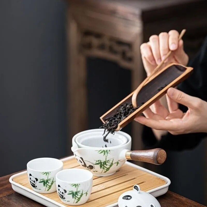 Rynx | Panda Spin Rotating Tea Set