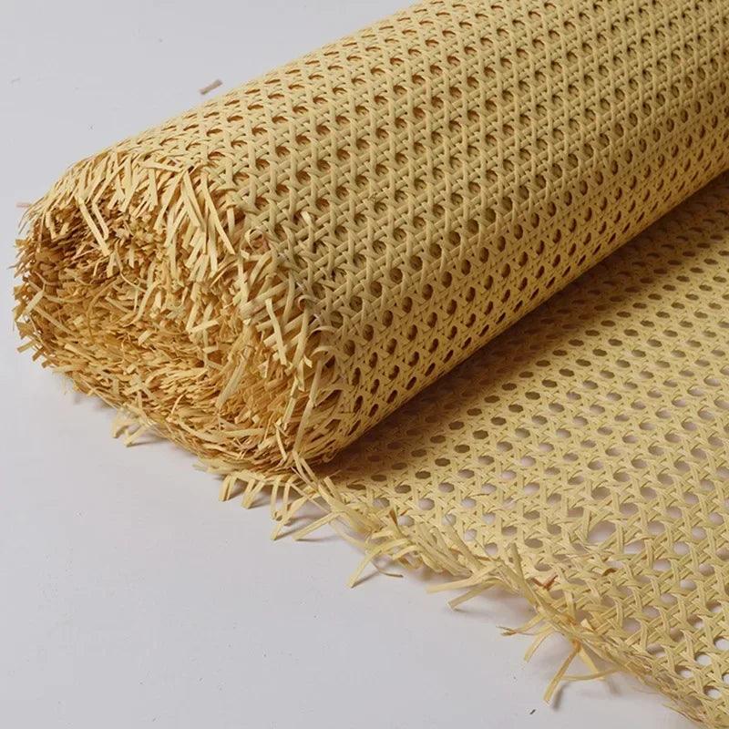 Rynx | Indonesian Plastic Rattan Weaving Roll for Furniture Makeover - 35-50 cm wide Ideal for Chairs, Cabinets, and Tables