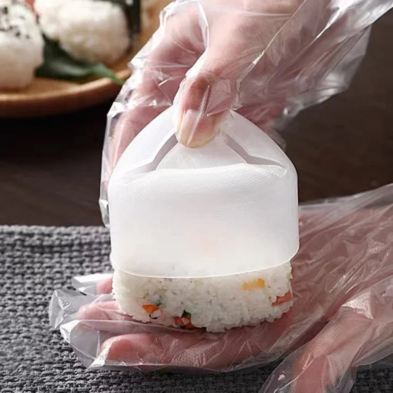 Rynx | Triangle Sushi Mould Kit - Kitchen Accessory for Onigiri Rice Ball and Bento, Easy-to-Use Sushi Machine Tool with Nori Cutter