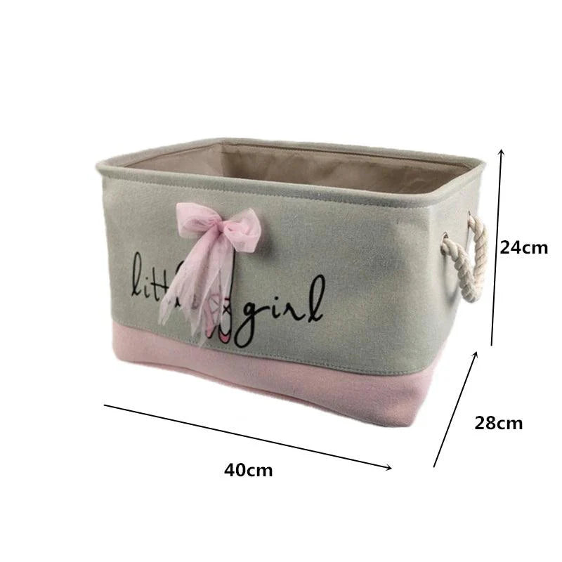 Rynx | Stylish collapsible storage basket made of canvas for children
