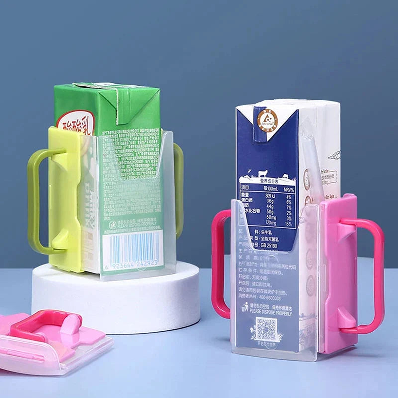Rynx | Adjustable Toddler Juice & Milk Box Holder with Handles - Safe and Practical Self-Help Drinking Cup for Baby and Kids