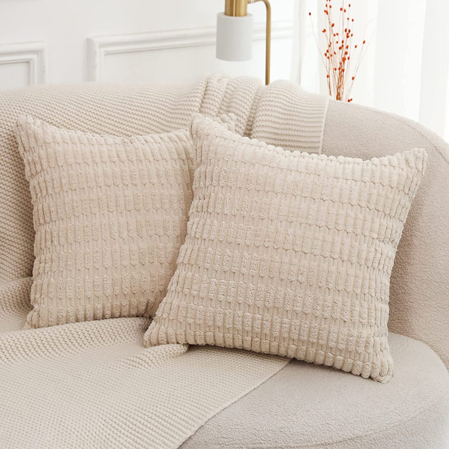 Rynx | CuddleCord Luxe Cord Cover | Cozy Fabric Cover | Decorative Sofa Cover | Easy Care & Stylish