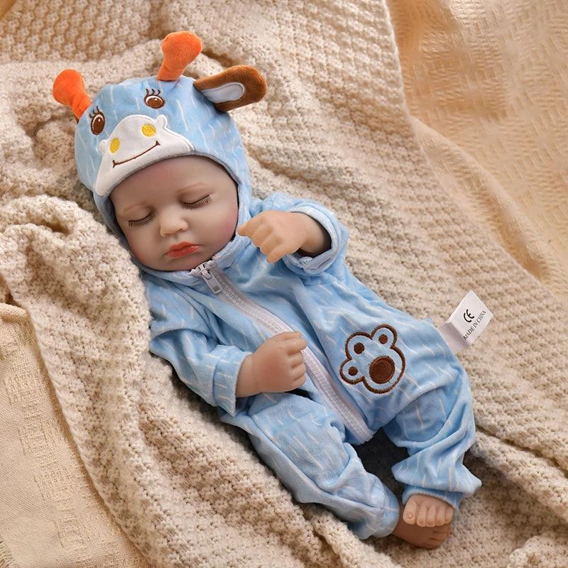 Rynx | 16-Inch Life-Like Reborn Baby Girl Doll - Realistic Full Vinyl Body with Outfit, Ideal for Gifts and Collectors