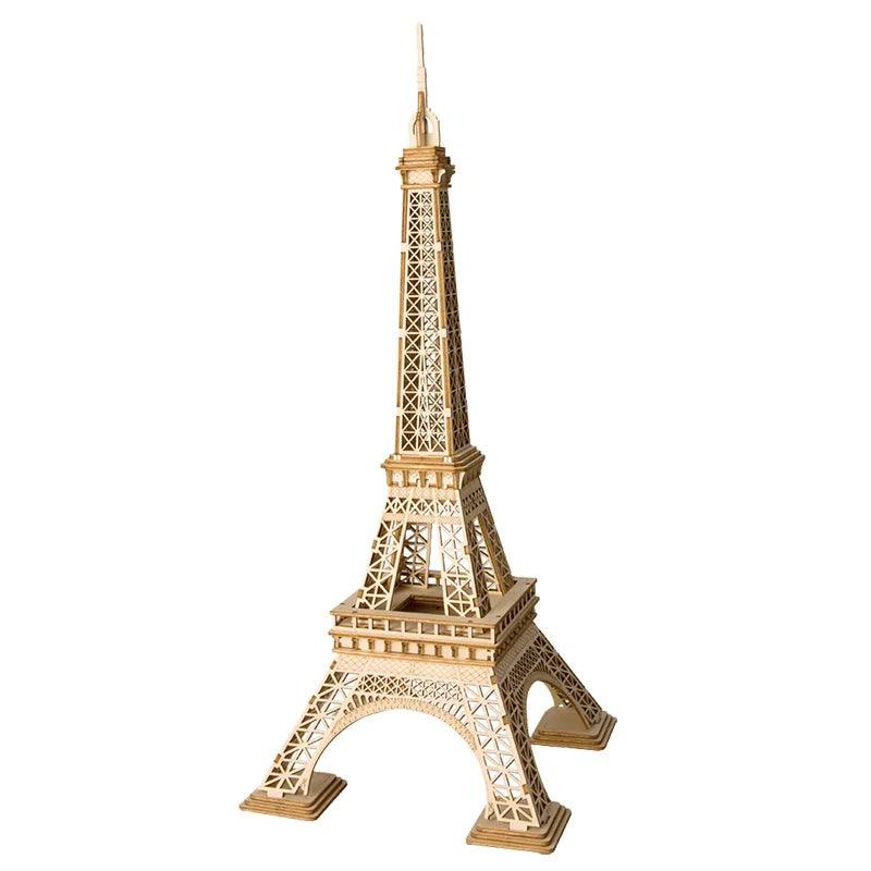 Rynx | 3D Architectural Wooden Puzzle Set: Build Big Ben, Tower Bridge & Five-Story Pagoda