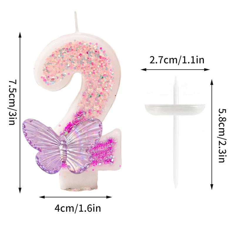 Rynx | Crown Number Candles for Birthdays – Digital 0-9 Cake Decoration with Ocean Starfish and Seashells Cake Topper for Anniversary and Special Days