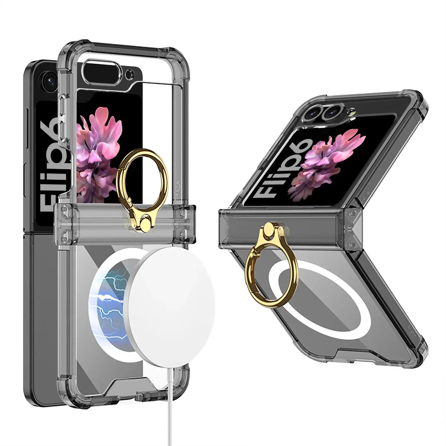 RYNX | Transparent Ring Case For Galaxy Z Flip 6