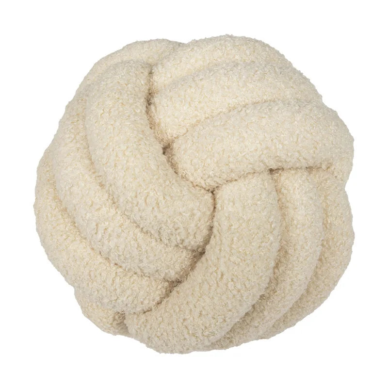 Rynx | Throw Pillow - Cozy - Hand-knotted Ball - Sheepskin