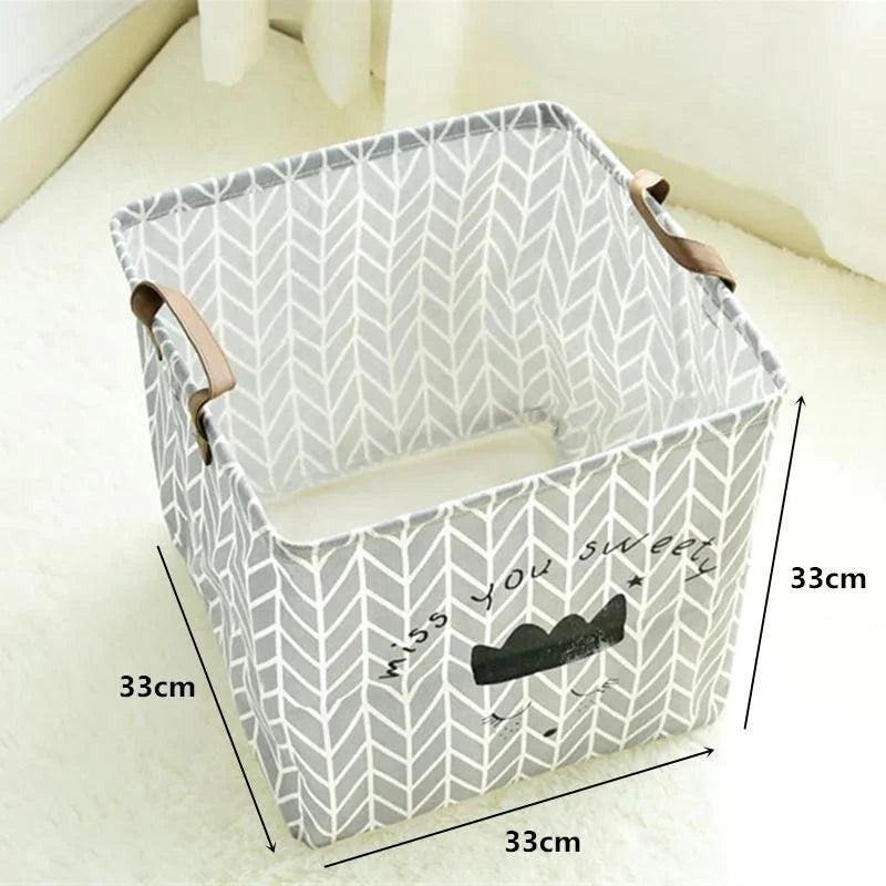 Rynx | Stylish collapsible storage basket made of canvas for children
