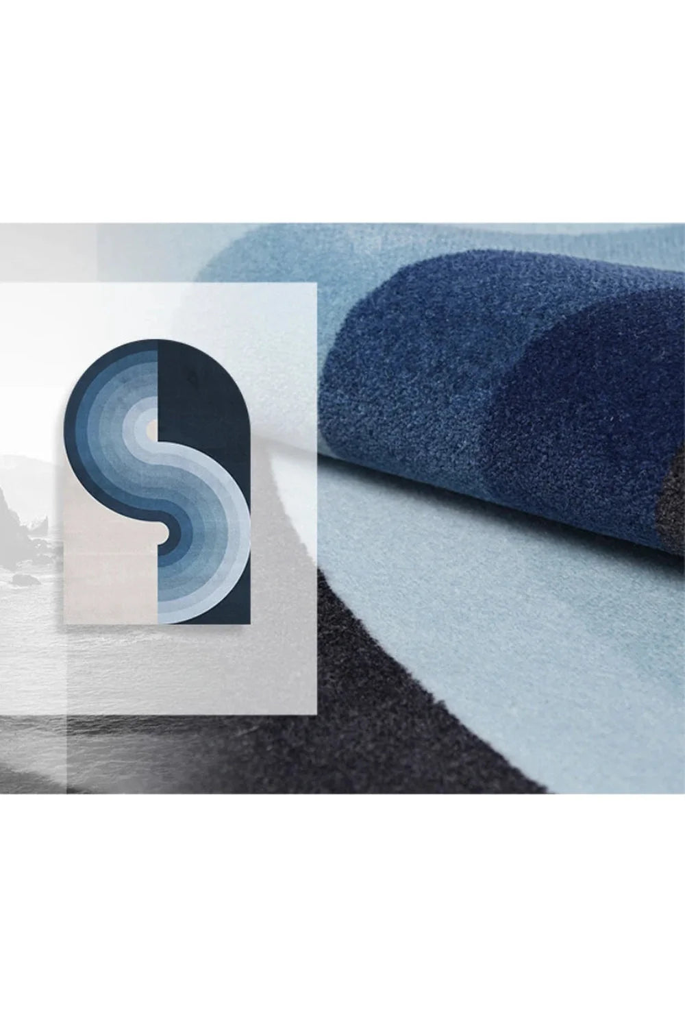 Rynx | Waves geometric rug