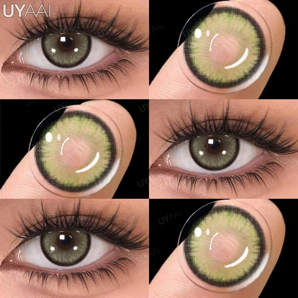 Rynx | 1 Pair Multi Contacts for Women y2k Korean Style Fashion Eye Lenses Blue Eye Color Contact Lens Purple Lenses Gray Natural Lens