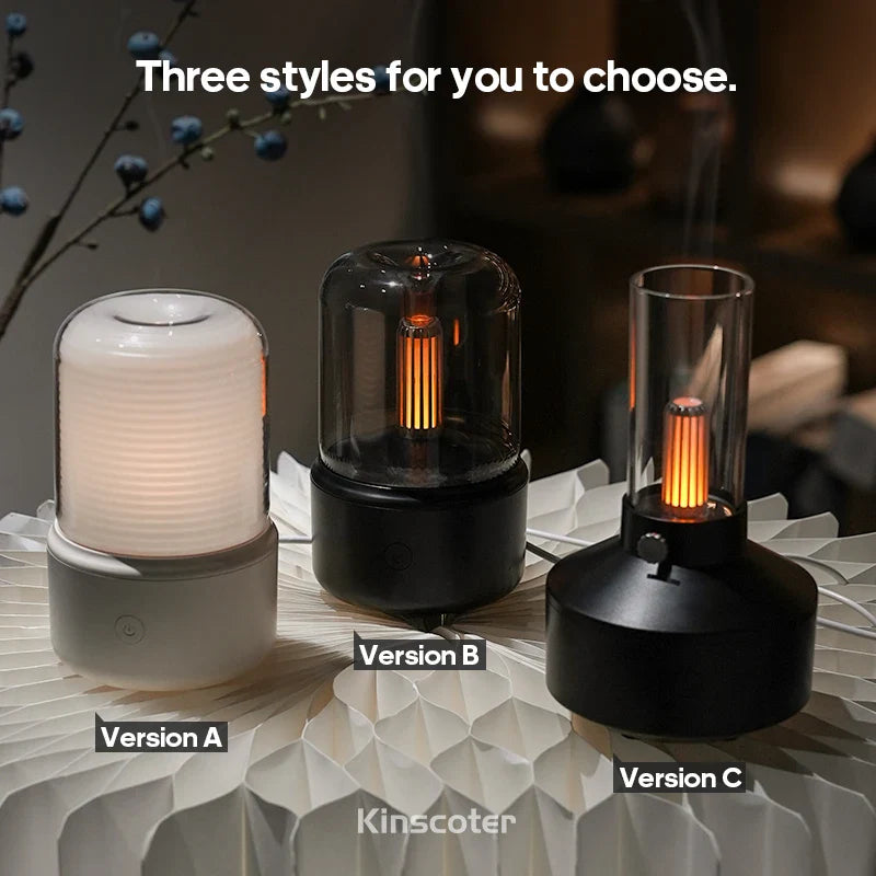 Rynx | KINSCOTER Portable Mini Aroma Diffuser - USB Air Humidifier with Essential Oil, Night Light, and Cold Mist Maker - Ideal for Home Gift