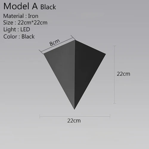 Rynx | Triangle Light - Minimalist LED Wall Lamp 3W | Indoor Lighting