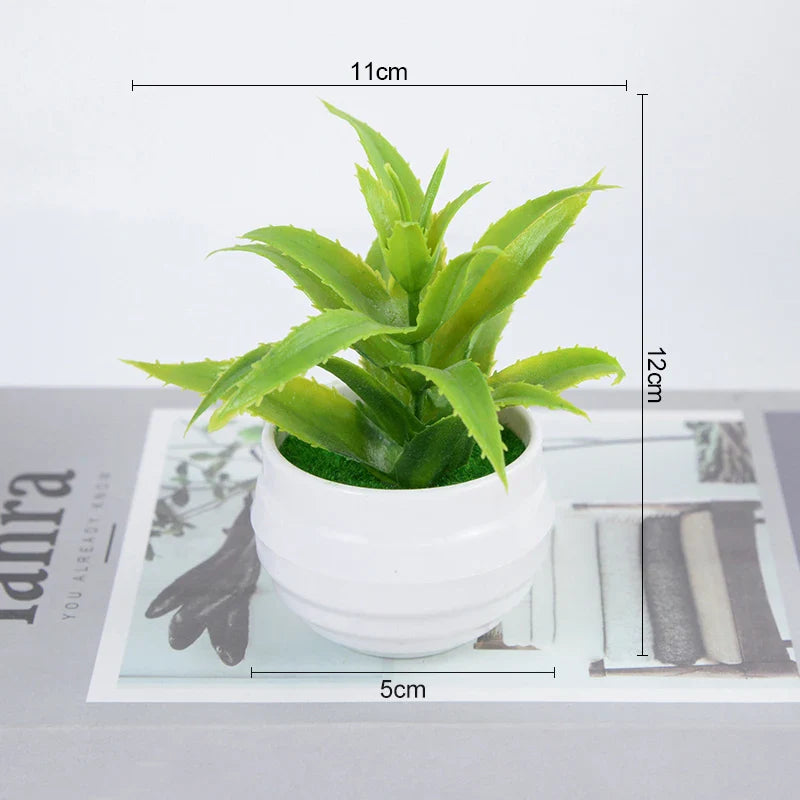 Rynx Artificial Plants Bonsai Small Tree Pot Fake Plant Flowers Potted Plants Ornaments For Home Room Table Decoration Hotel Garden Decor