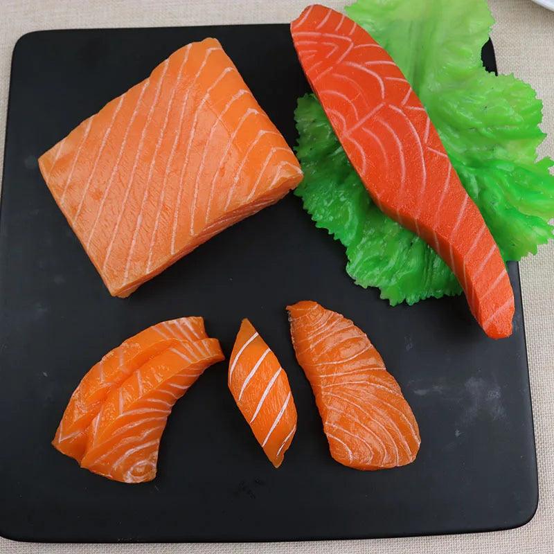 Rynx | Life-Size Sushi Replica Collection - Salmon and Tuna Models for Home Decoration and Photography