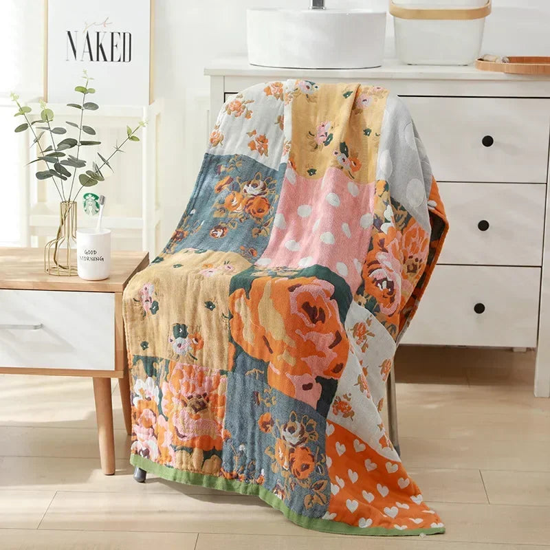 Rynx | botanical print blanket