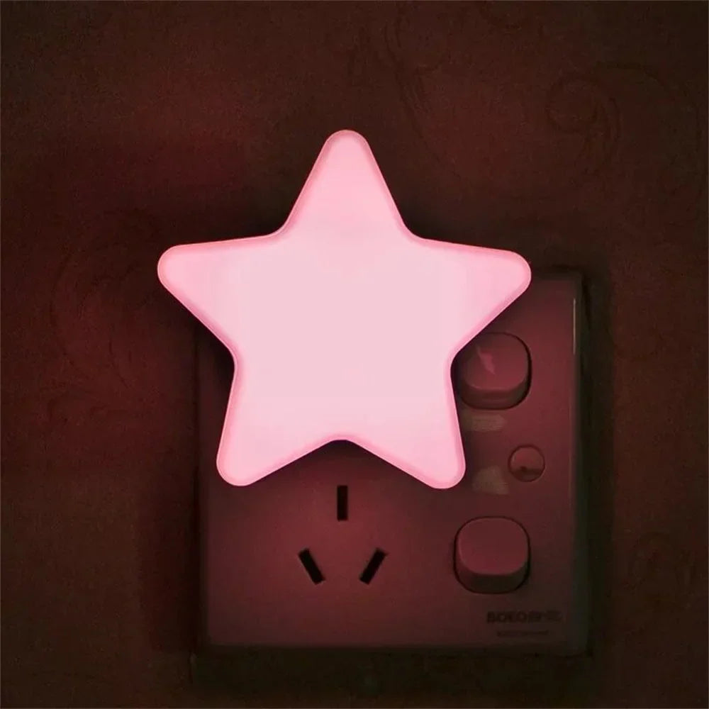 RYNX | Cute Star Led Socket Night Light Pink