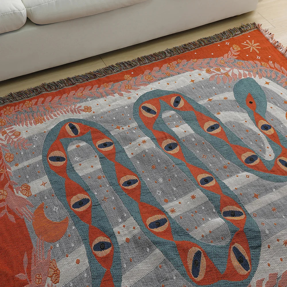 Rynx | Serpent Woven Blanket