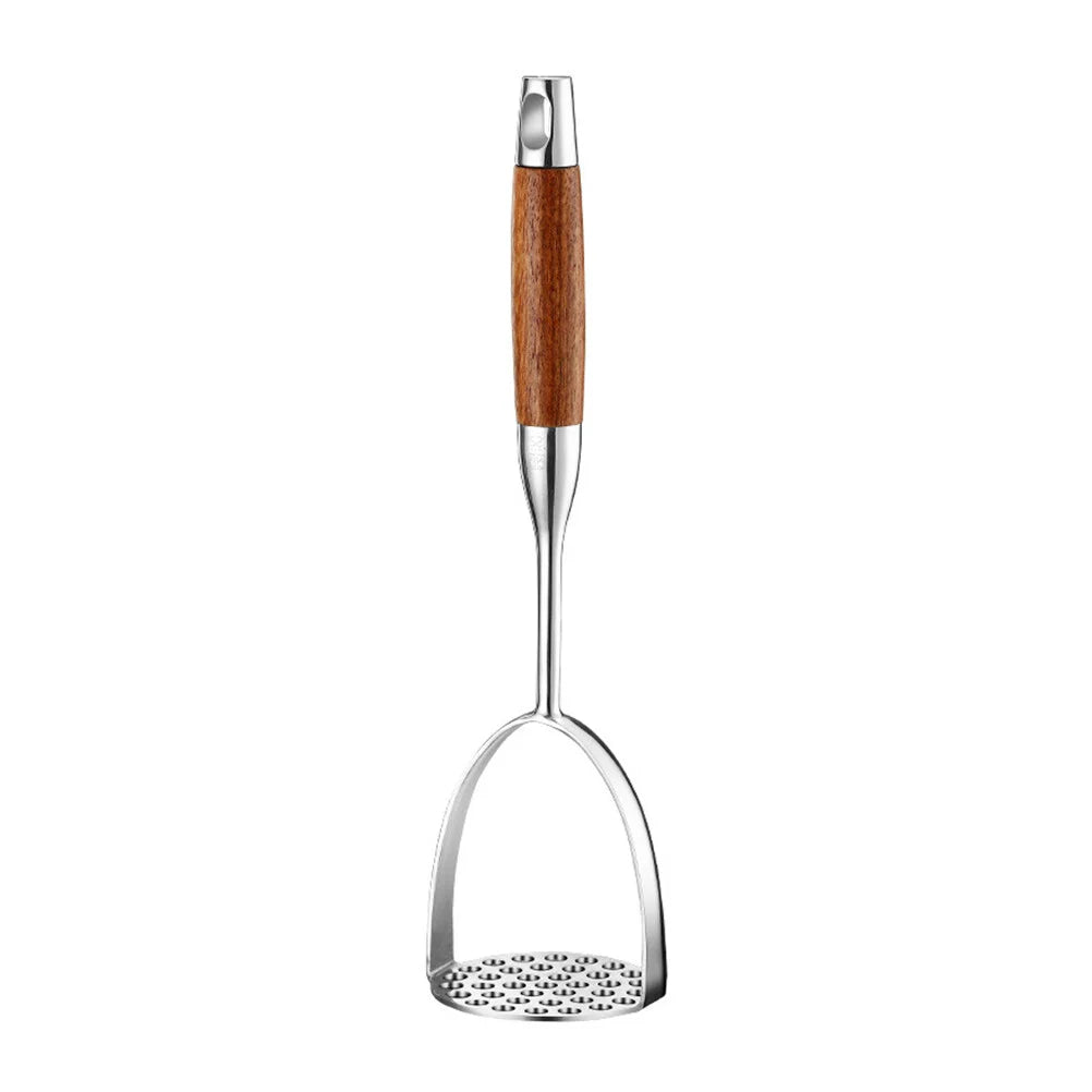Rynx | Rvs Potato Masher - Wooden Handle - Sustainable And Efficient