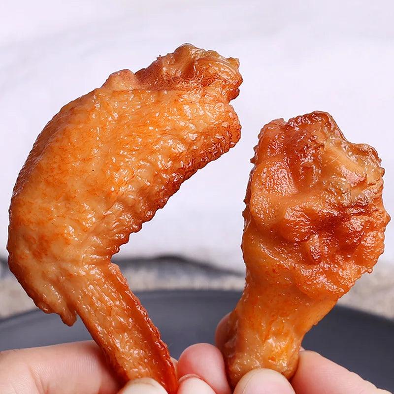 Rynx | Realistic PVC Fried Chicken Legs and Wings Props for KFC Theme Events and Displays