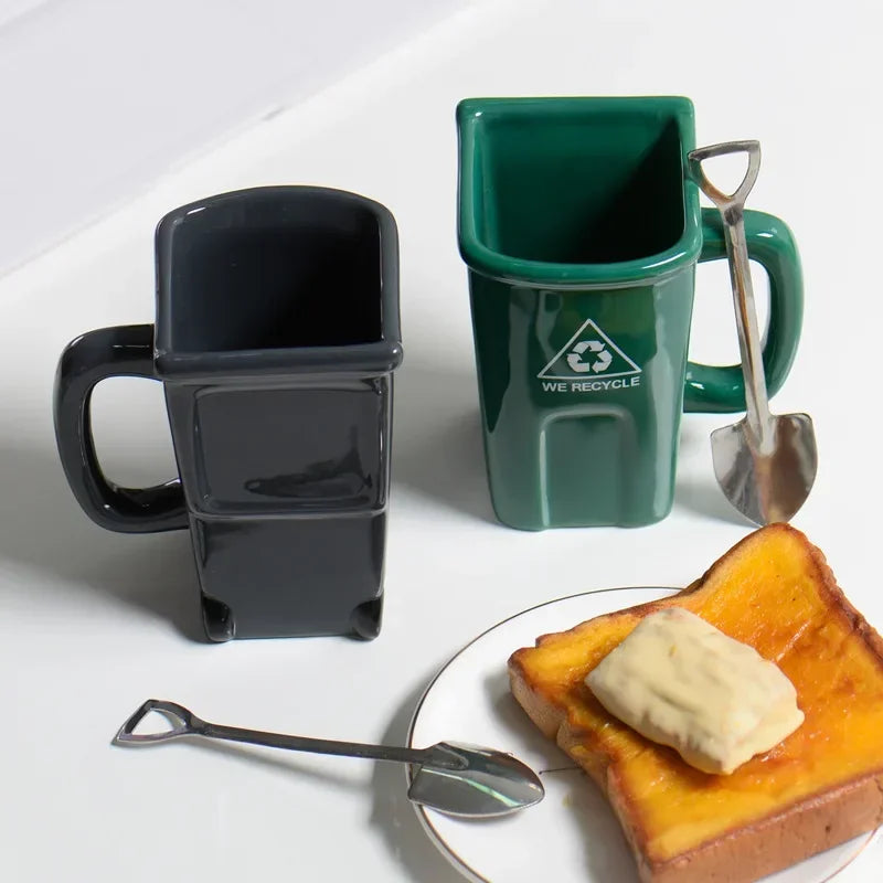 Rynx | Large Trash Can Ceramic Creative Mug