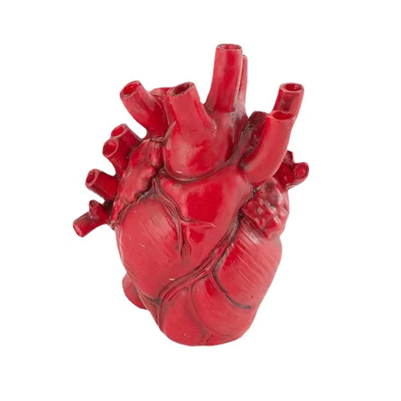 Rynx | Creative Heart-Shaped Resin Vase for Flowers – Customized Desktop Home Decoration Sculpture