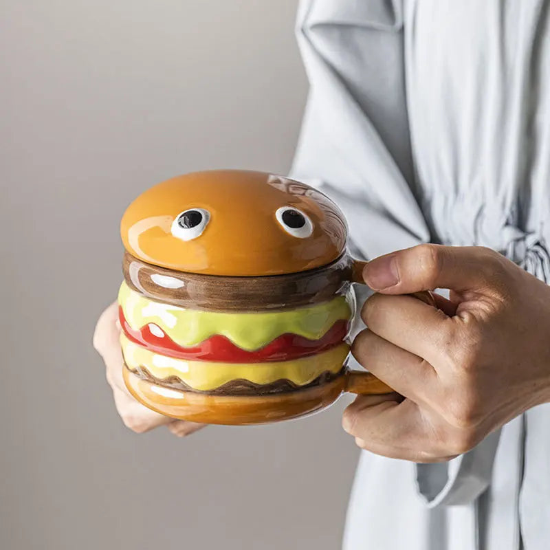 Rynx | Yummy Hamburger-Shaped Ceramic Hamburger Mug