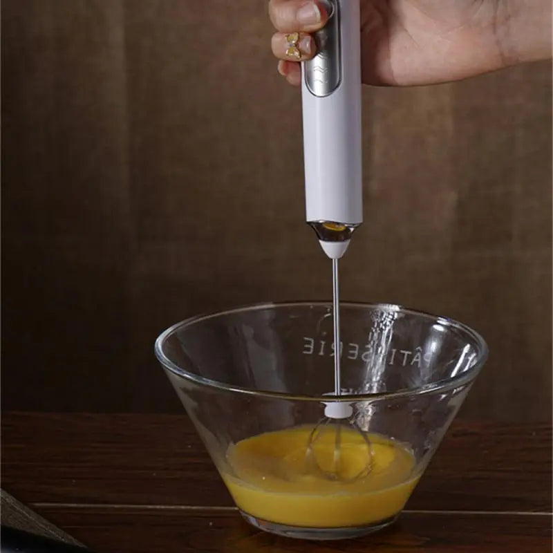 Rynx | Ultimate Wireless Electric Milk Frother & Egg Beater - USB Rechargeable Handheld Coffee Blender, Milk Shaker Mixer, and Foamer
