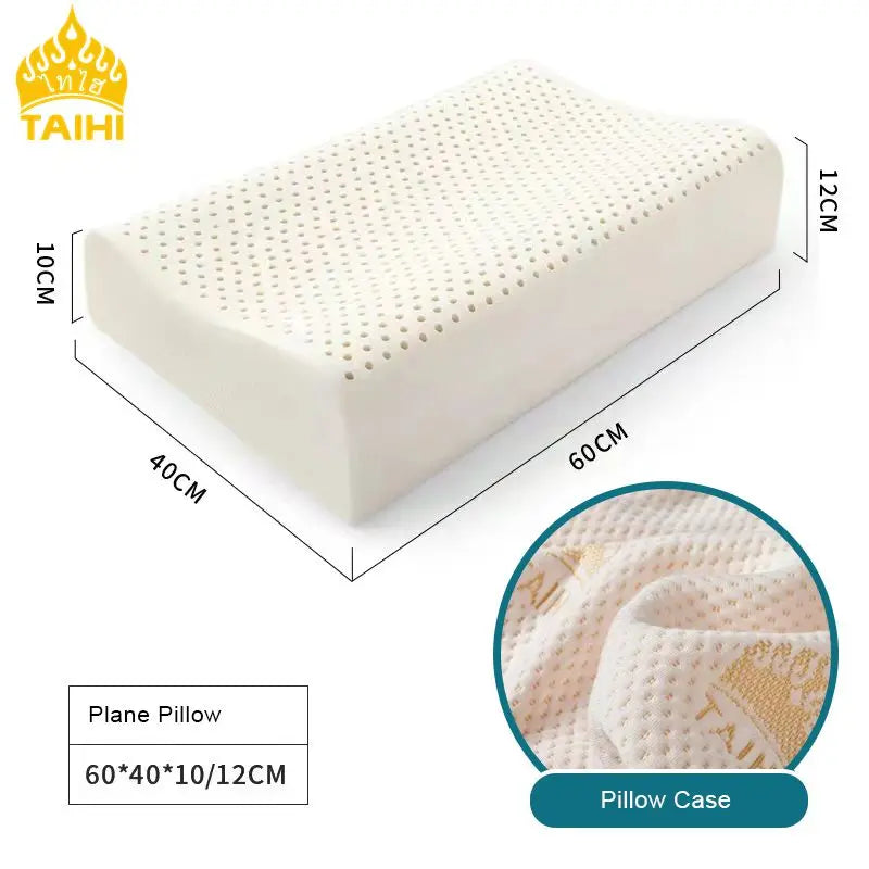 Rynx | TAIHI Thailand Latex Pillow - Orthopedic Neck Pain Relief, Vertebrae Health Care Massage Pillow for Sleeping