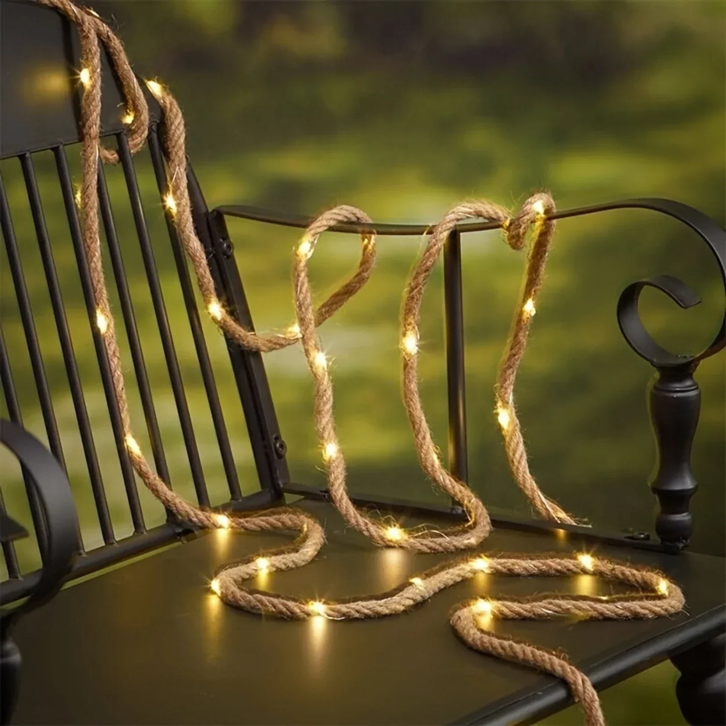 Rynx | SolarRope | Solar-powered hemp rope light | Sustainable decorative lighting for garden & terrace