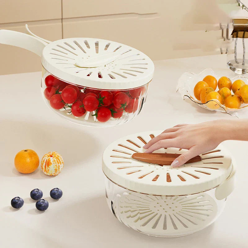 Rynx | Space Saving Vegetable Fruit Drainer Basket