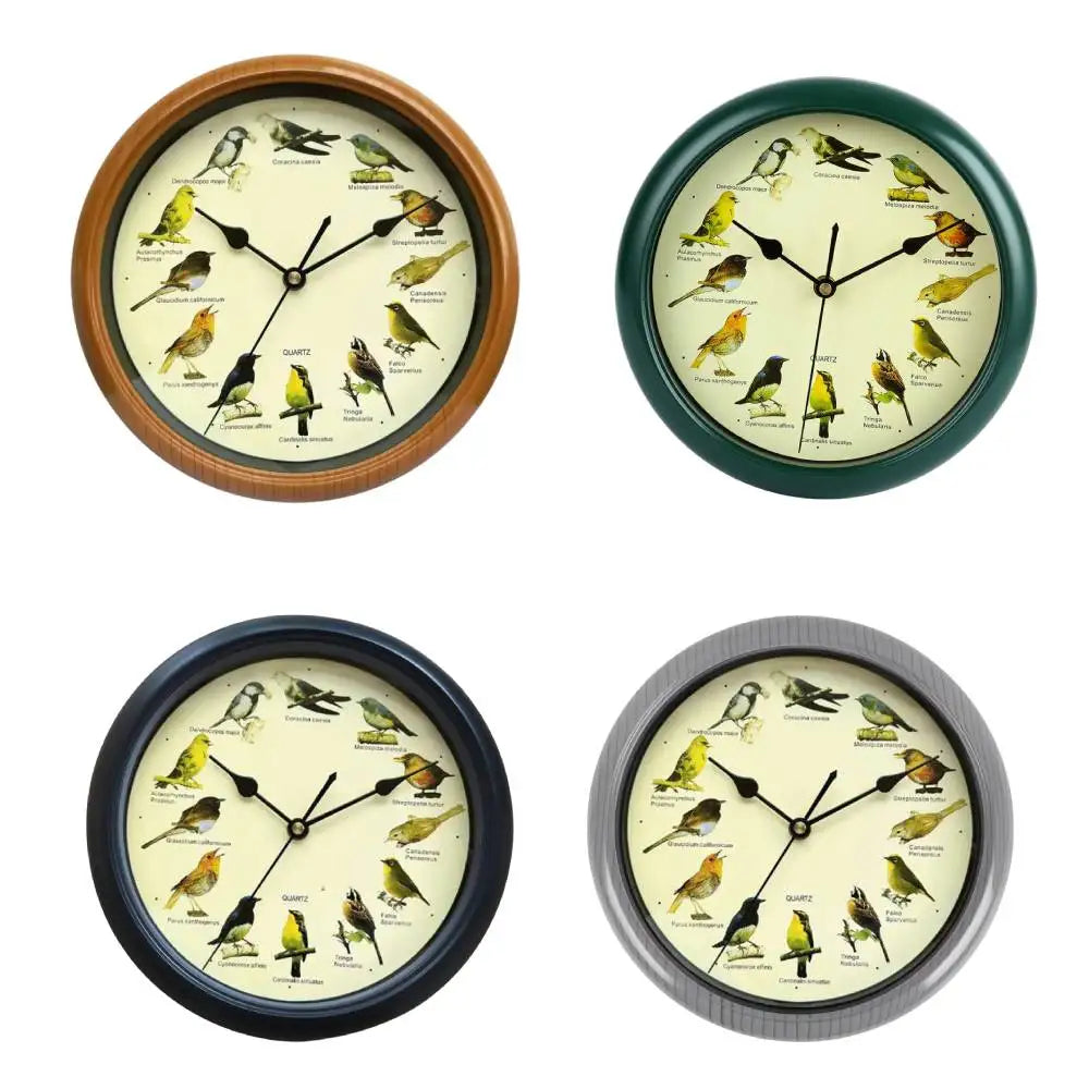 Rynx | Wall Clock - Decorative Timepiece with Bird Sounds - Unique Atmosphere