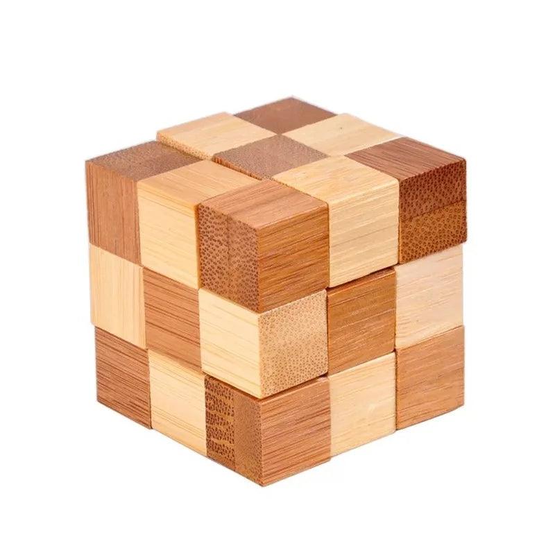 Rynx | Bamboo Kong Ming Lock Puzzle - Creative 3D Logic Challenge for Kids