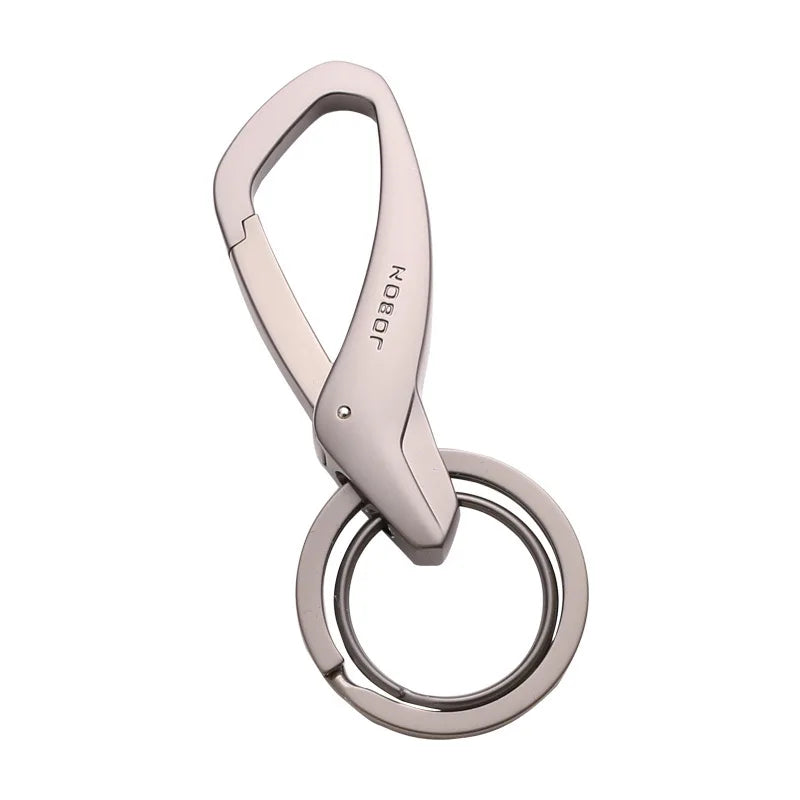 Rynx | High Quality Zinc Alloy Keychain - Simplicity Waist Hanging Double Ring Metal Key Chain for Men and Women