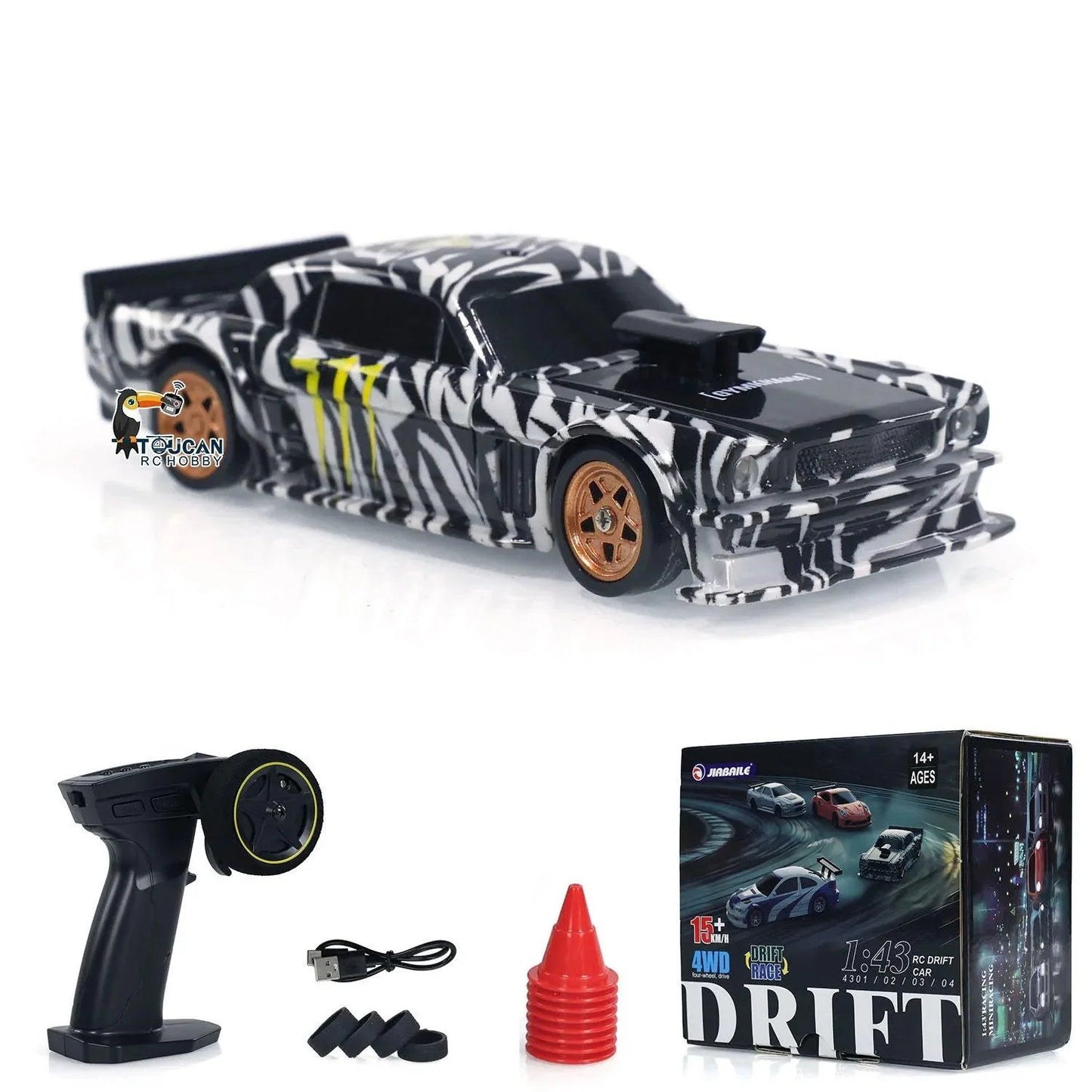 Rynx | Ultimate 1/43 Scale 4WD Remote Control Drift Car - Mini Racing Experience for Kids