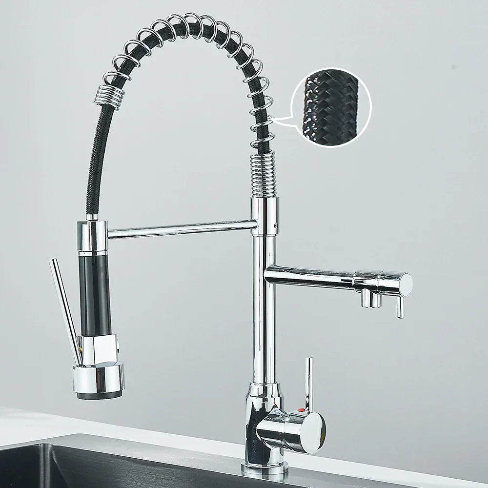 RYNX | Springflow – Kitchen Faucet With Double Outlet