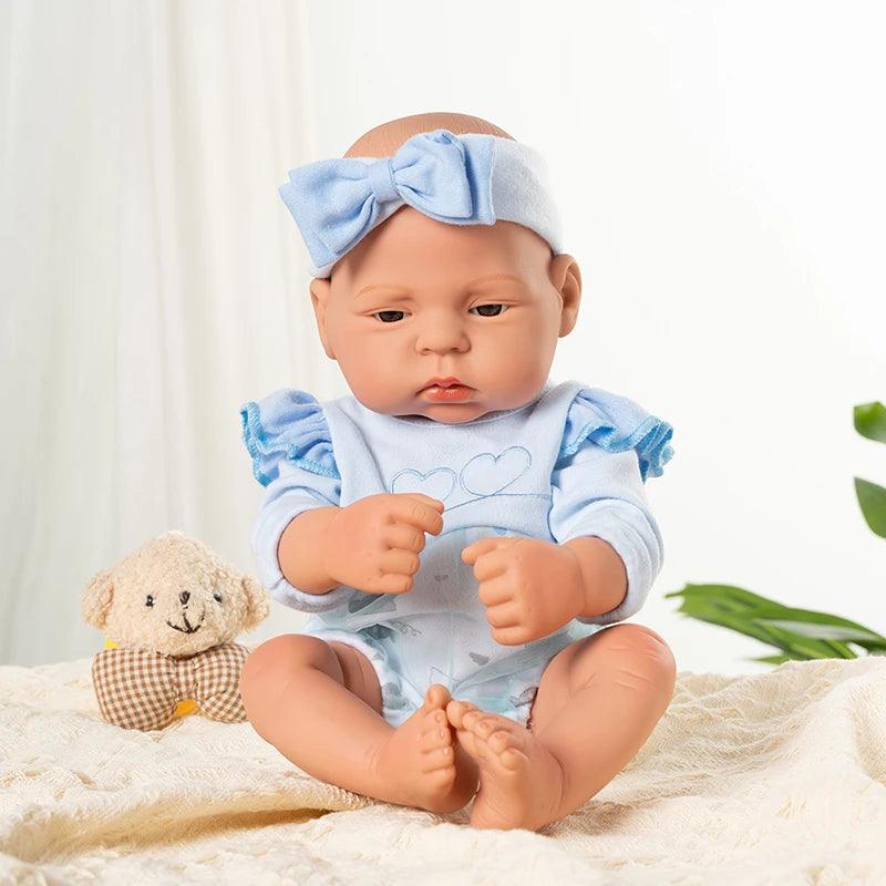 Rynx | 16-Inch Life-Like Reborn Baby Girl Doll - Realistic Full Vinyl Body with Outfit, Ideal for Gifts and Collectors