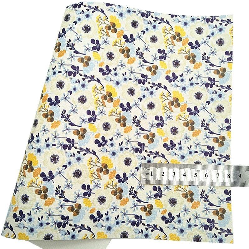 Rynx | Sparkling Yellow Leopard Print Suede Craft Sheets - A Must-Have for Creative Projects