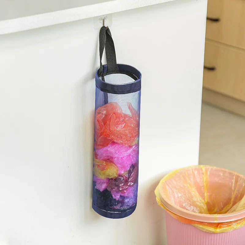 Rynx | Wall-Mounted Kitchen Grocery Bag Dispenser - Plastic Bag Holder and Organizer for Home, Ideal for Trash and Garbage Bag Storage