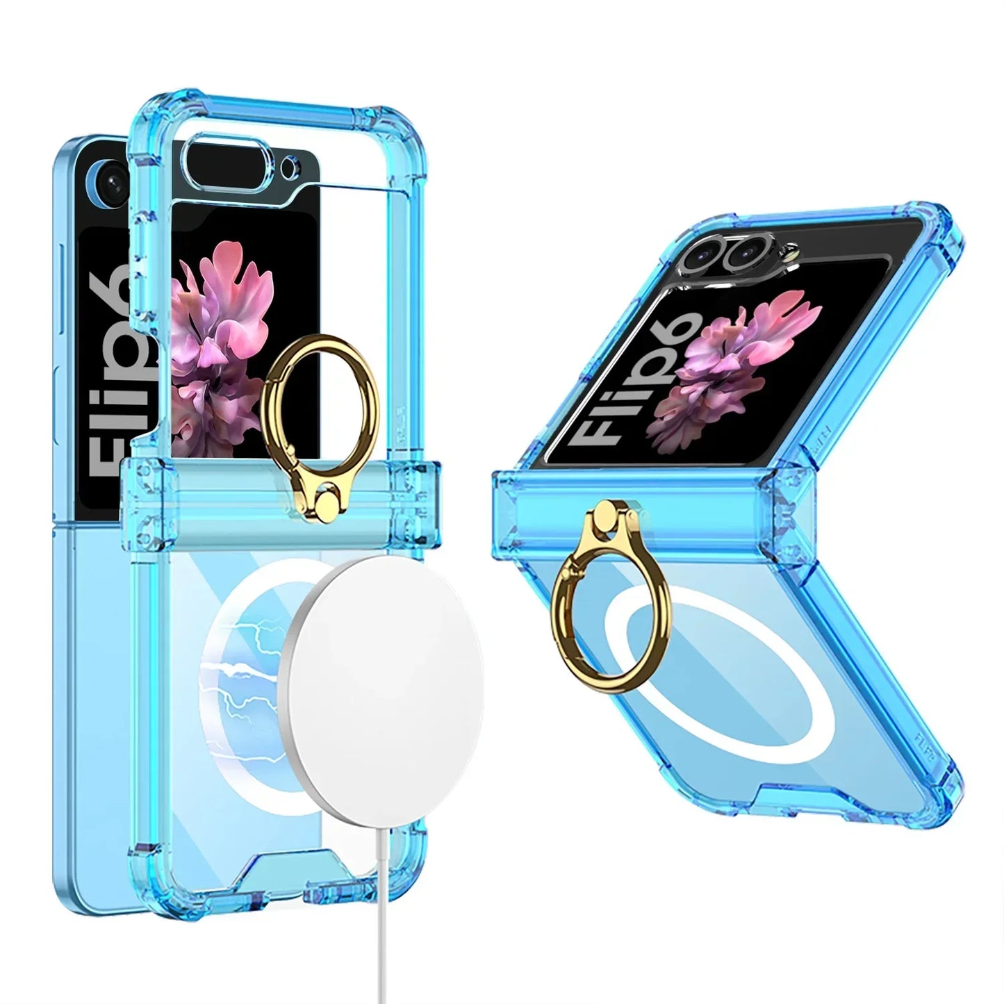 RYNX | Transparent Ring Case For Galaxy Z Flip 6