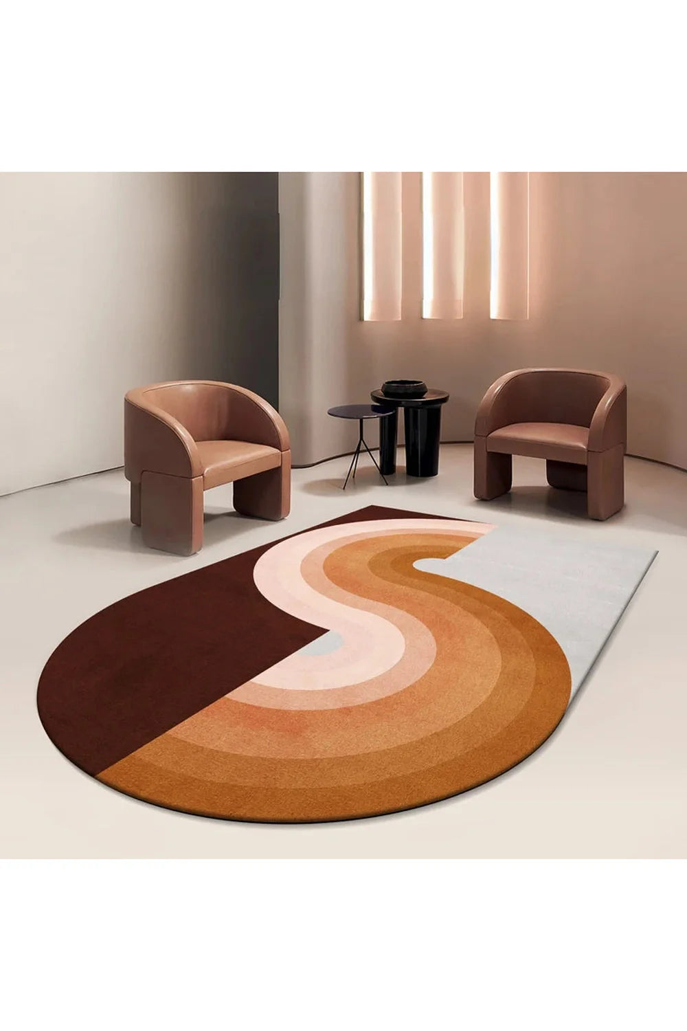 Rynx | Waves geometric rug