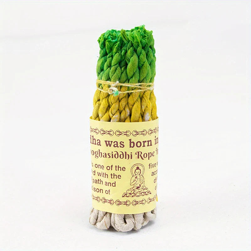 Rynx | 40pcs Handmade Nepal Rope Incense - White Sage and Cedar Aromatherapy, Sandalwood Fragrance for Yoga and Meditation
