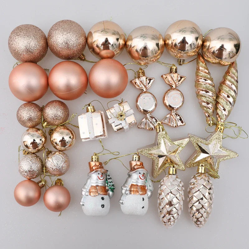 Rynx Christmas Tree Ornaments Red Candy Cane Hanging Decoration Large Pendants Set Christmas Decorations For Home 2024 Natal Navidad New Year