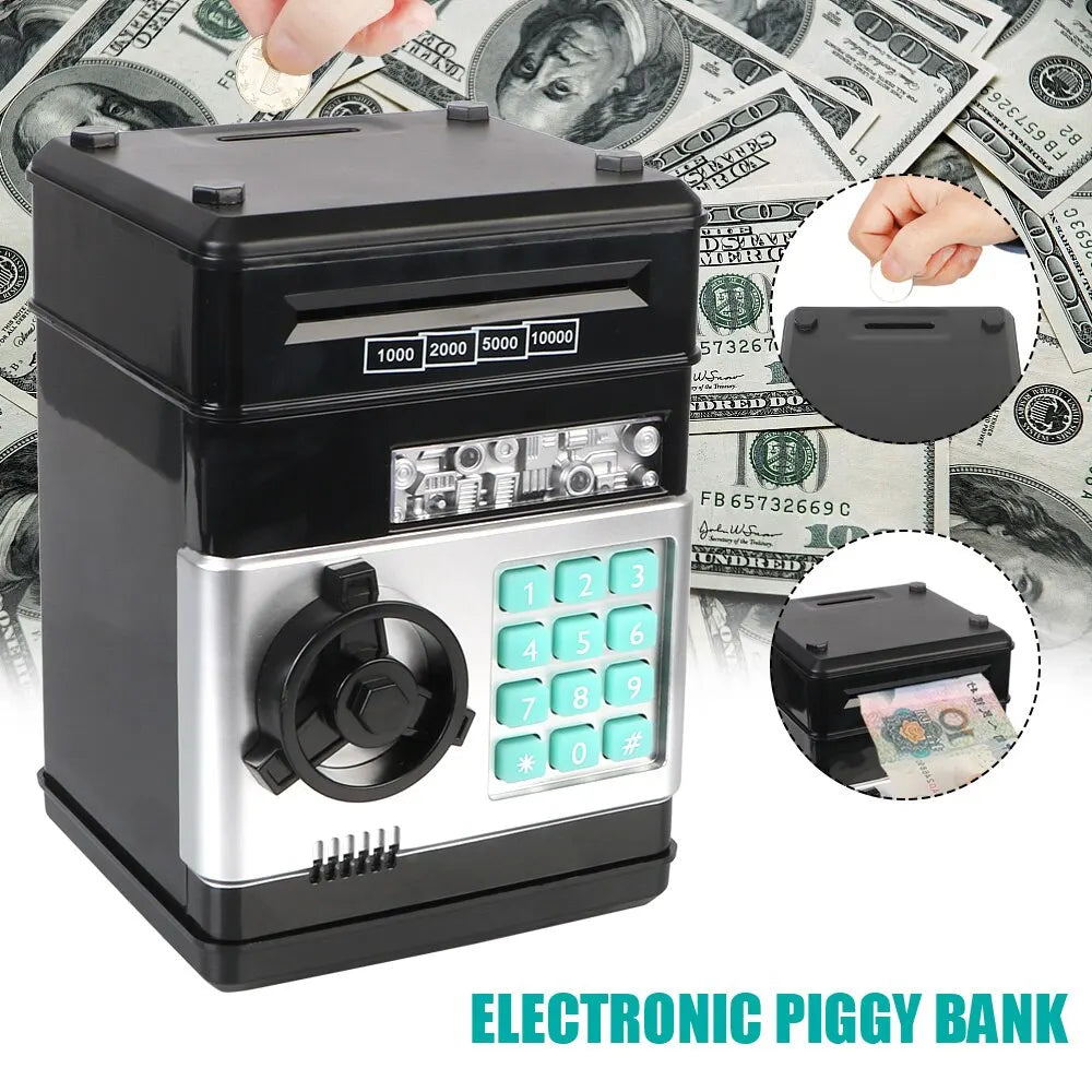 Rynx | Electronic Piggy Bank with Automatic Mini Safe, Password Lock, and Coin Counter β The Ultimate Child's Gift!