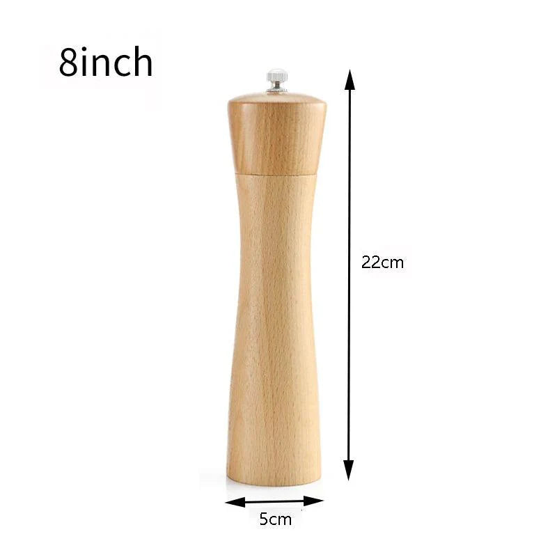 Rynx | Elegant adjustable salt and pepper mill set made of solid wood for outdoor dining
