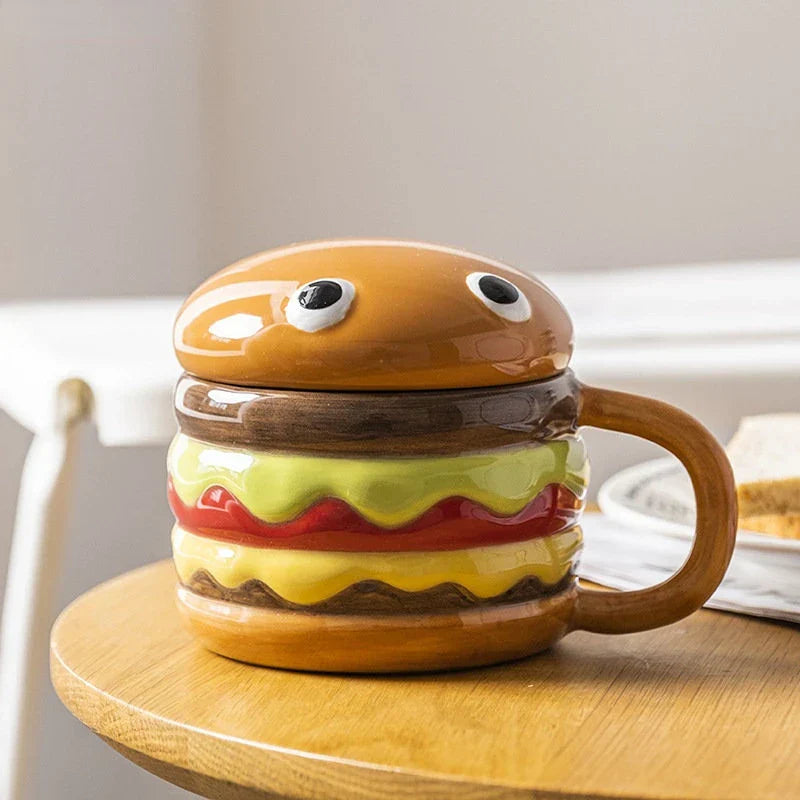 Rynx | Yummy Hamburger-Shaped Ceramic Hamburger Mug