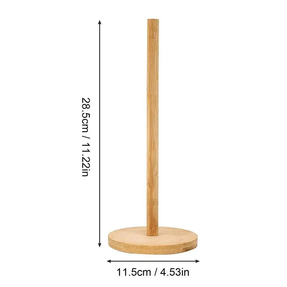 Rynx | Bamboo Storage Holder for Kitchen and Bathroom - Eco-Friendly Organizer for Paper and Cling Film