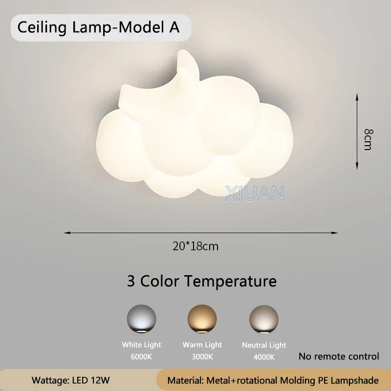Rynx | WhiteCloud - Modern LED Wall Lamp for Children's Room and Bedroom