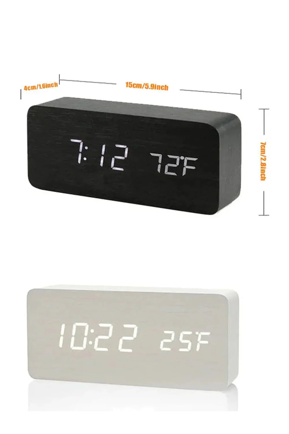 Rynx | Wood LED Digital Clock