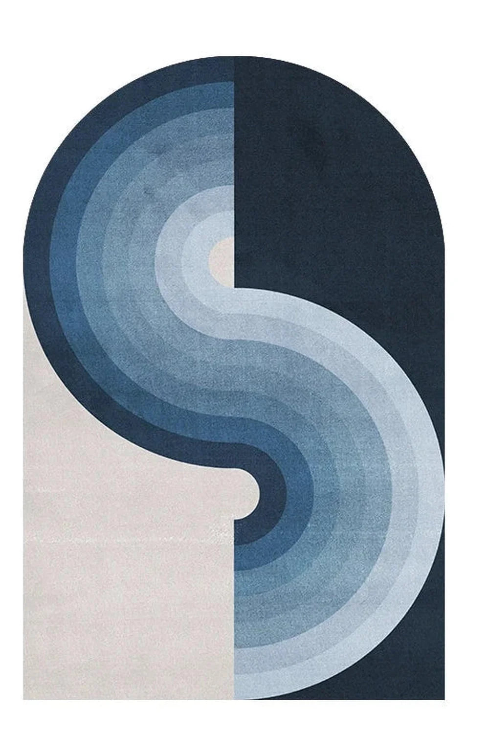 Rynx | Waves geometric rug